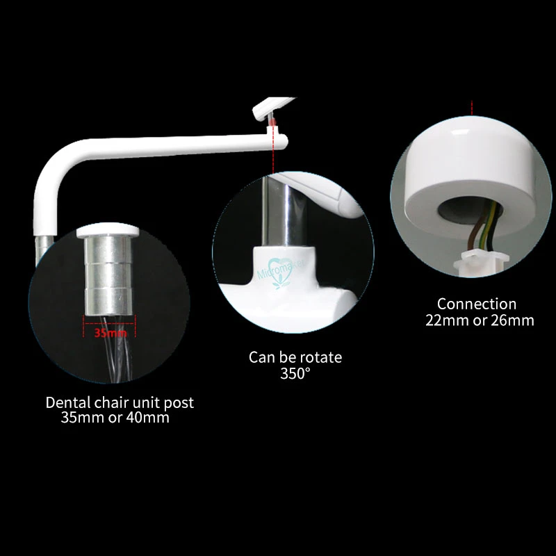 1 шт. Стоматологическая лампа с крепежным рычагом светильник для полости рта все