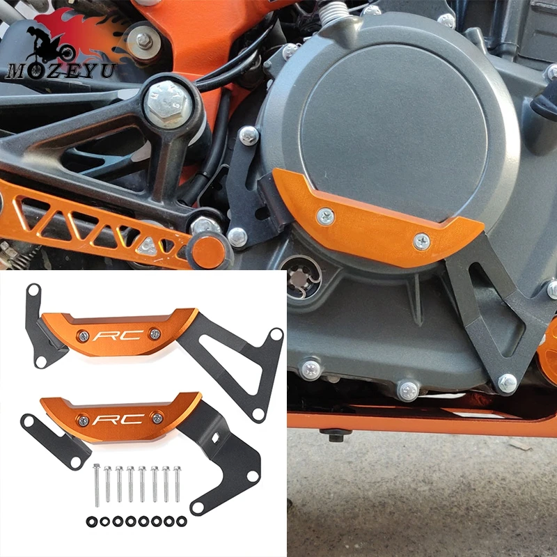 

CNC Motorcycle Aluminum Accessories Engine Guard Cover&protector Crap Flap For RC250 RC390 rc 250 rc 390 2017-2020 2019