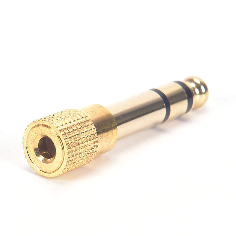

1pcs Jack 6.35mm 1/4" Male To 3.5mm 1/8" Female Audio Converter 6.35 Male To 3.5 Female Stereo Terminal Plug Headphone Adapter