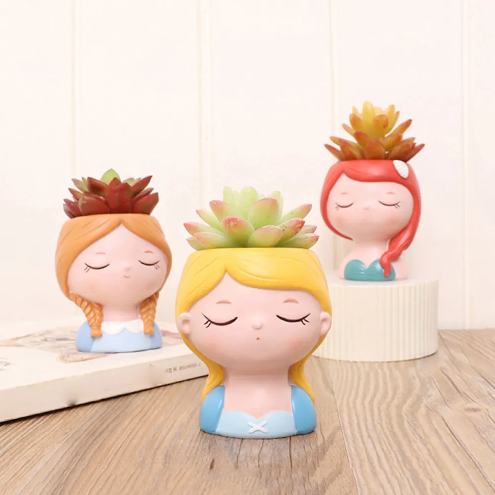 

Succulent Plant Pot Bonsai Flower Pots Small Planter Pots Alice Flower Plant Container With Drainage For Home Office Desk