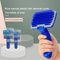 cat dog manual hair removal brush self cleaning combs massage for medium large dogs plastic push hair comb button pet products