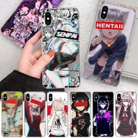 lewd sad girl japanese anime soft phone case for iphone 11 12 13 pro max xr x xs mini apple 8 7 plus 6 6s se 5s fundas coque