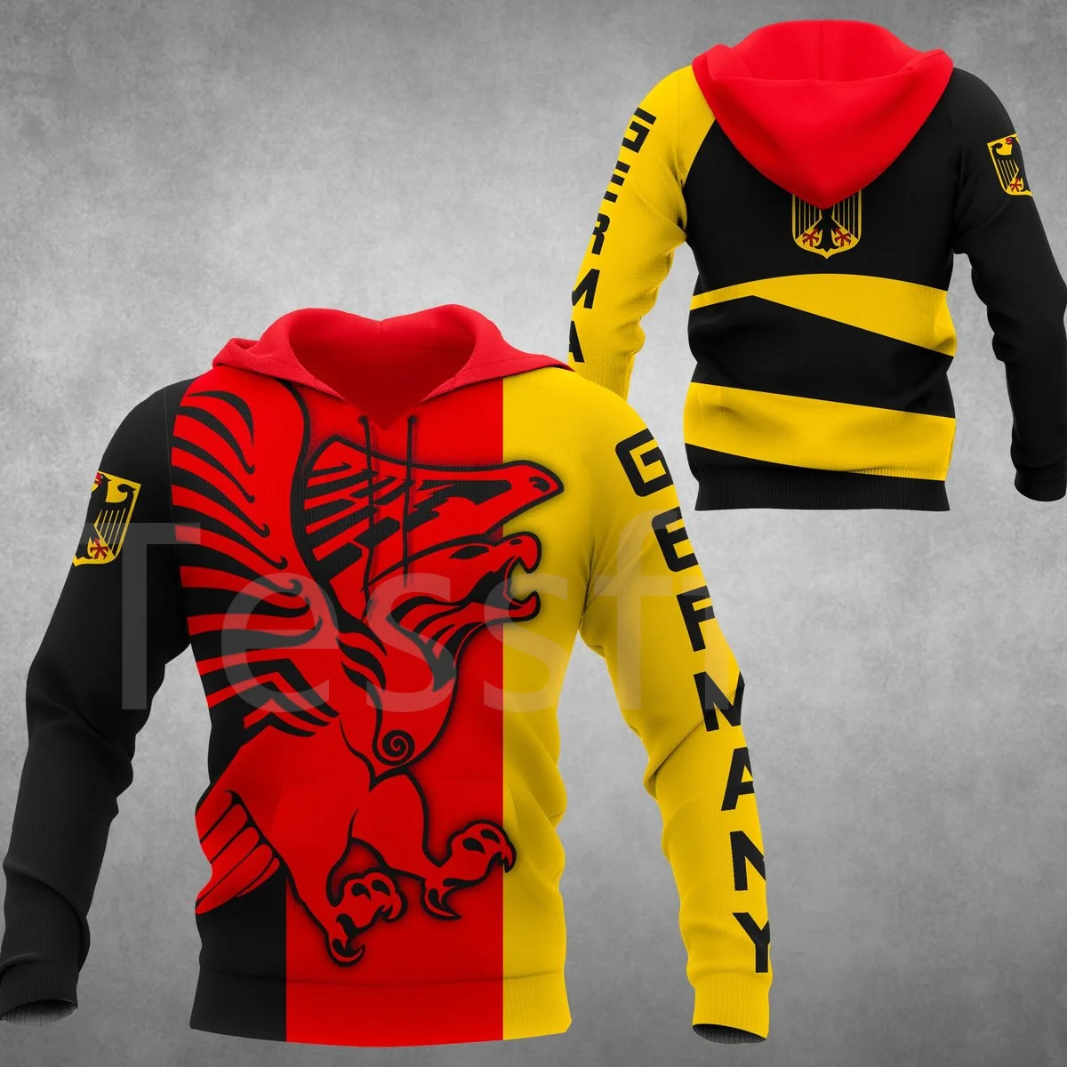 

Tessffel Germany Deutschland Country Flag Colorful Harajuku NewFashion Tracksuit 3DPrint Streetwear Casual Hoodies Men/Women X17