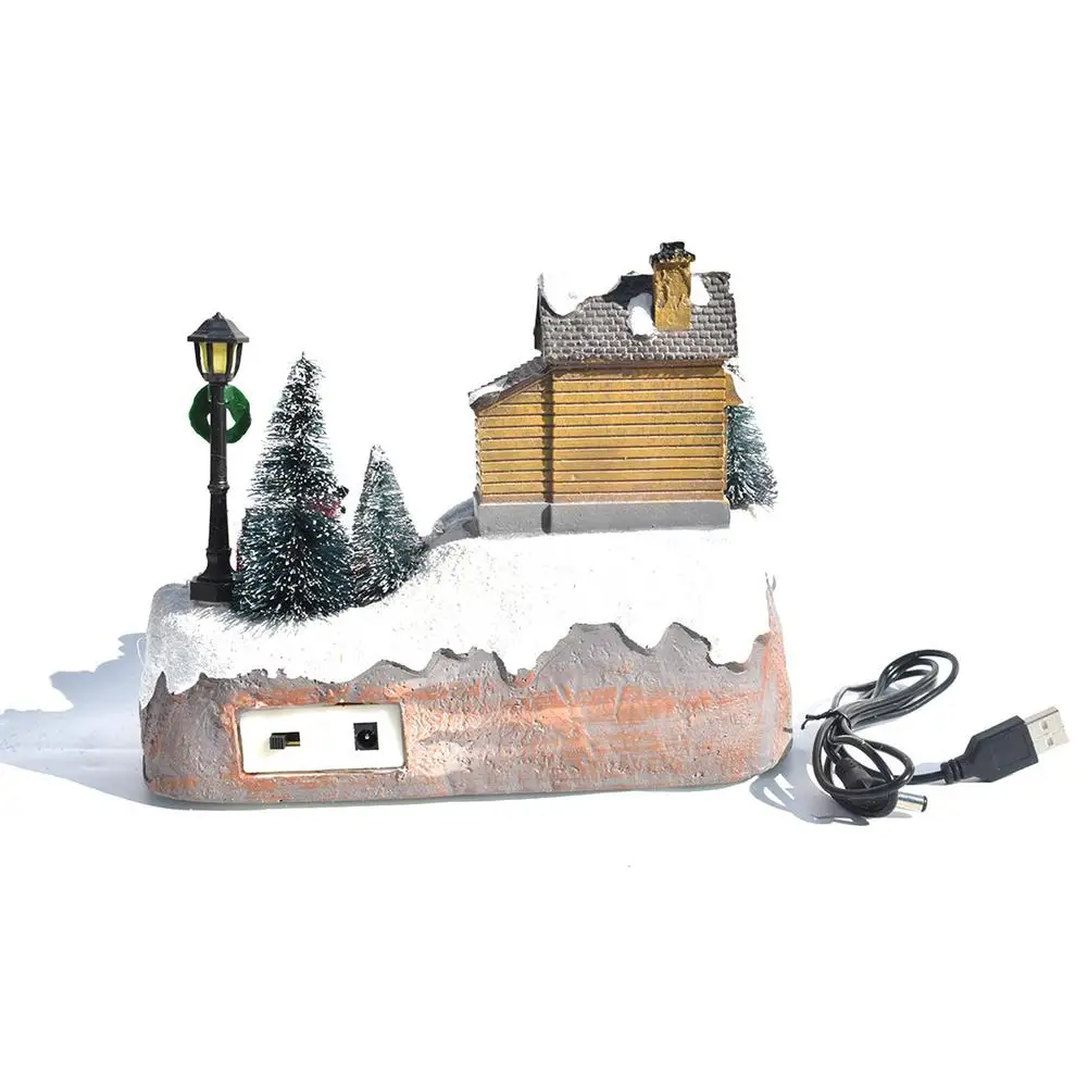 Рождественский светящийся светодиодный светильник музыкальный дом изысканные