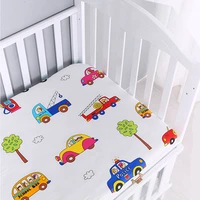 baby fitted sheet bed protector 70130cm10056 cm cartoon print kids mattress covers newborn toddler crib cot cloth