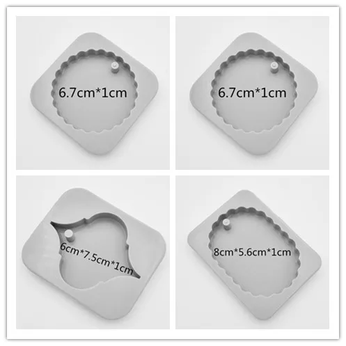 

DIY Aromatherapy Plaster Pendant Mould Gypsum Wax Tablets Clay Plate Silicone Molds