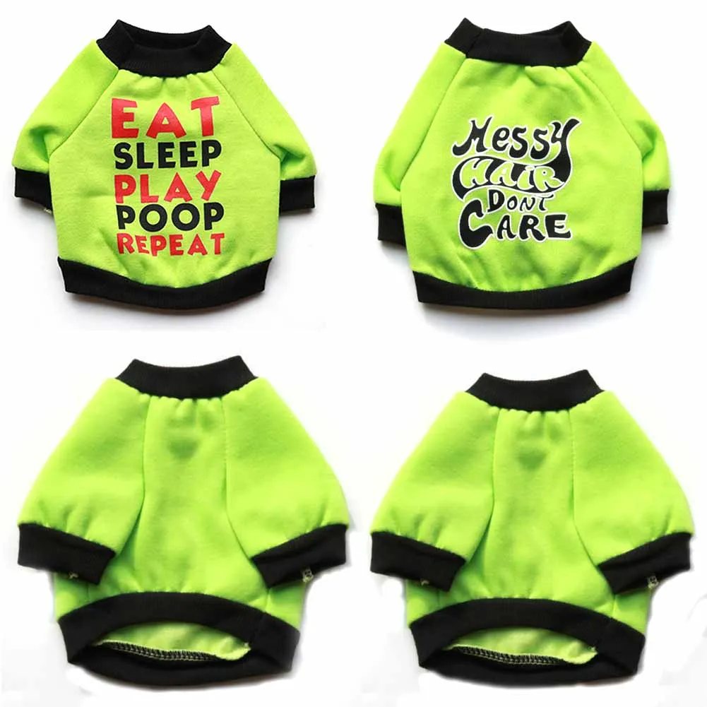 

Autumn and Winter New Fashion Beautiful Sweet Printing Letters Fleece Sweater Long-sleeved Outer Jacket Puppy Dog Clothes
