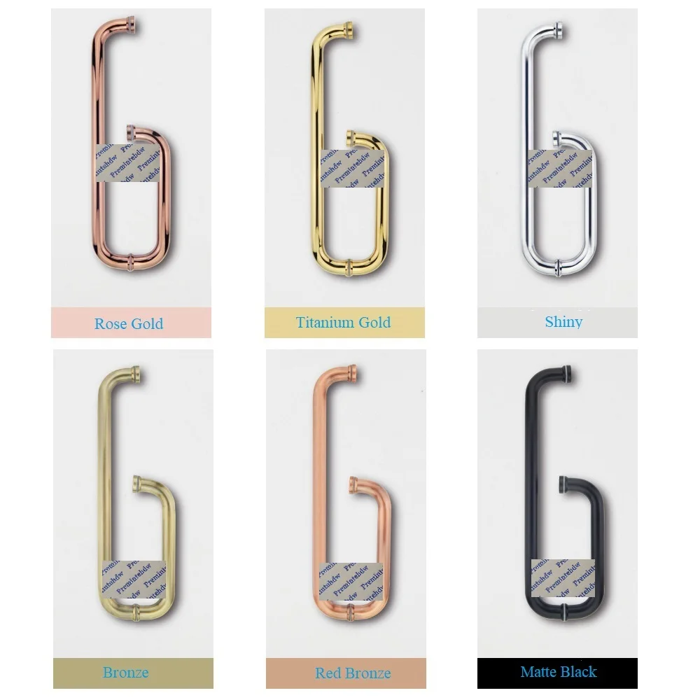 Круглая трубка из нержавеющей стали стеклянная дверная планка вытяжка назад к