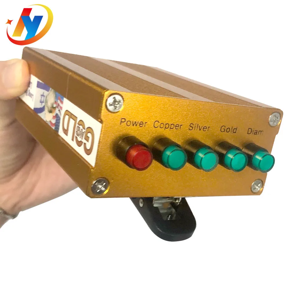 Покрытые настоящим золотом АКС длинный радиус действия металлодетектор 6