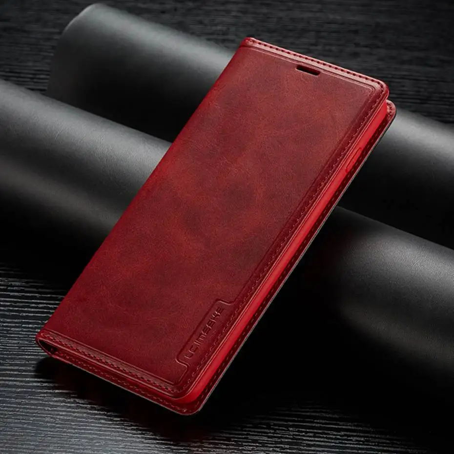 Red Роскошный кожаный флип-чехол смешанных цветов для IPhone X XS XR XS Max Phone Чехол для iPhone 6 6s 7 8 Plus, чехол-кошелек - Цвет: Red
