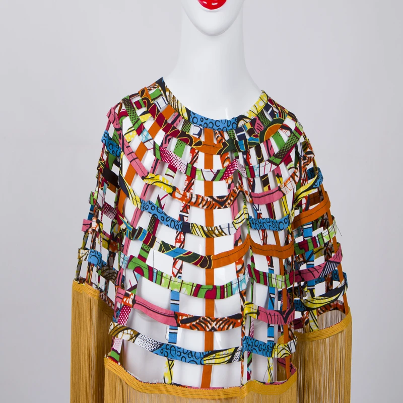 

African Multistrand Necklace Shawl Hademade Jewelry Ankara African Net Necklaces Shawl Collar Women Clothings wyb550