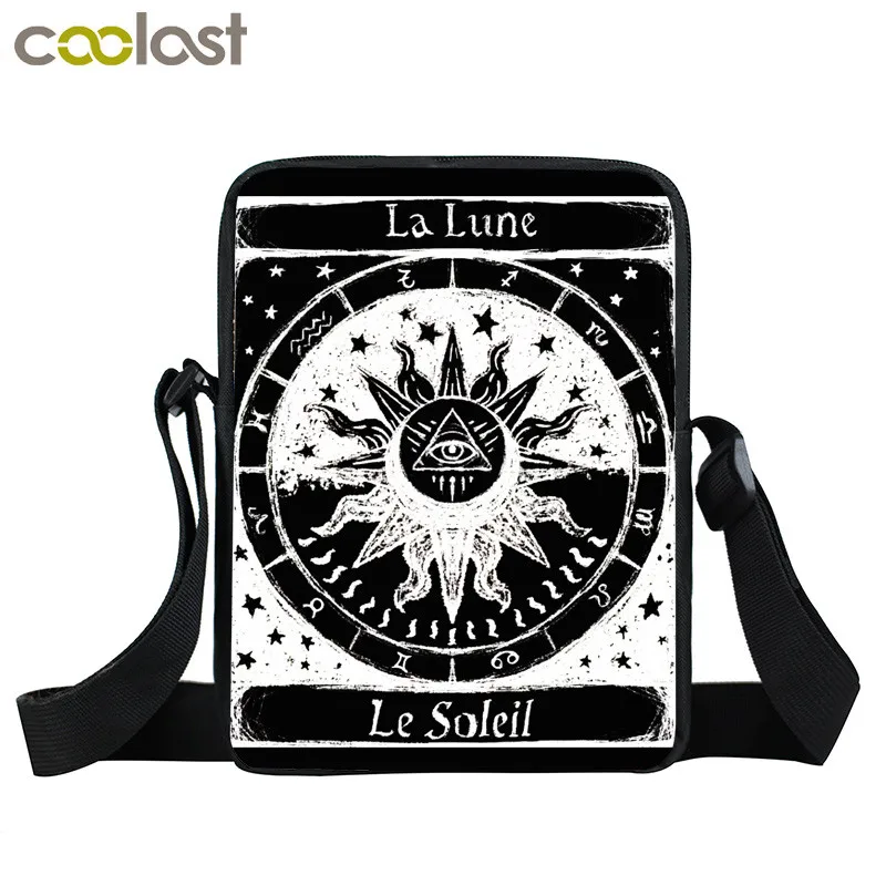 Женская сумка через плечо с принтом Таро для подростков| |