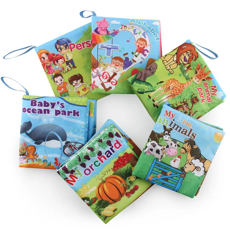 

0-12 months baby early education cloth book intellectual development soft learning cognitive education toy bb cloth book
