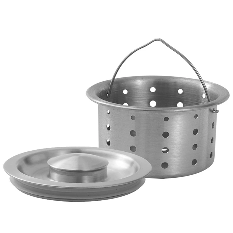 

Stainless Steel Kitchen Sink Drain Strainer Cover Washbasin Slot Plug Bathroom Drain Cover Sink Strainer and Stopper
