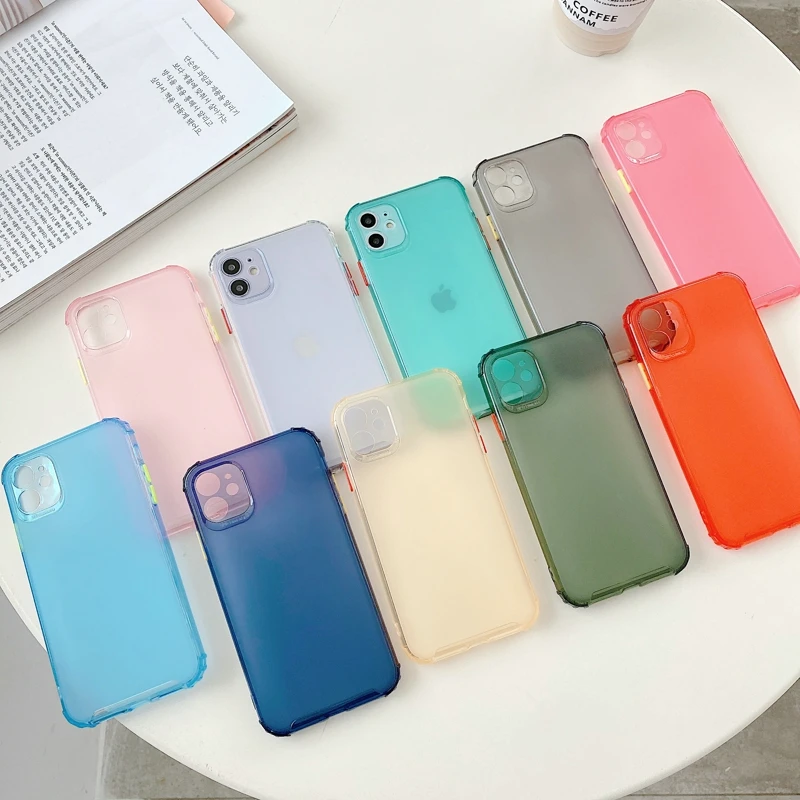 Чехлы карамельных цветов для телефонов iPhone 11 Pro Max X XR XS 8 7 6 6s Plus SE 2020 однотонный