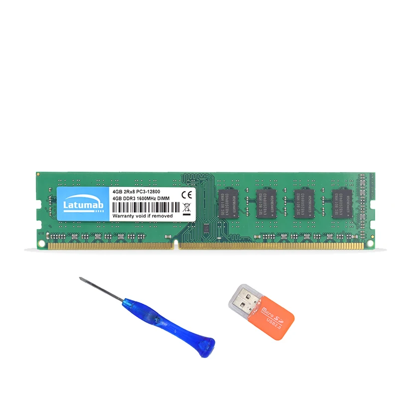Память для настольного ПК Latumab 4 ГБ 8 DDR3 1600 МГц 1066 PC3 12800 8500 Dimm ОЗУ 240 контактов 1 5 в