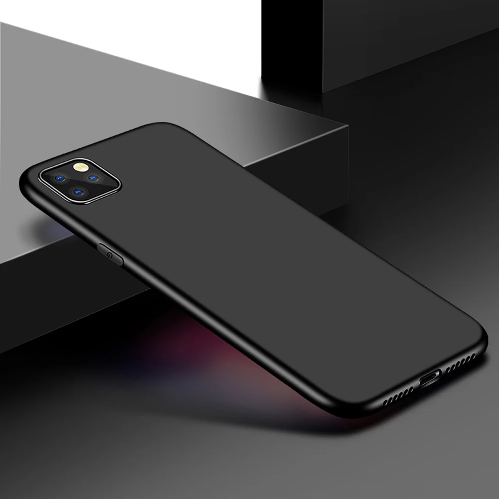 Роскошный чехол для iPhone 11 Pro Max 2019 Ультратонкий матовый резиновый с прочным