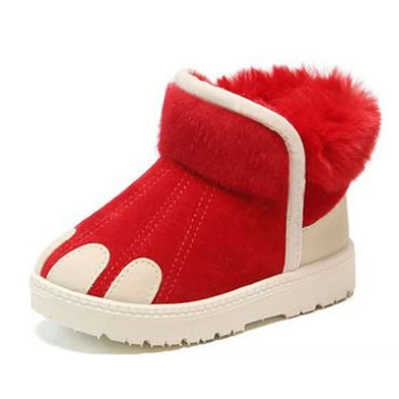

New winter 2020 children's warm snow boots girls and boys waterproof plush cotton shoes