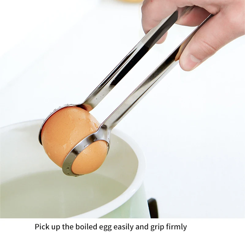 1 шт. держатель для яиц зажим выдолбленный дизайн из нержавеющей стали щипцы