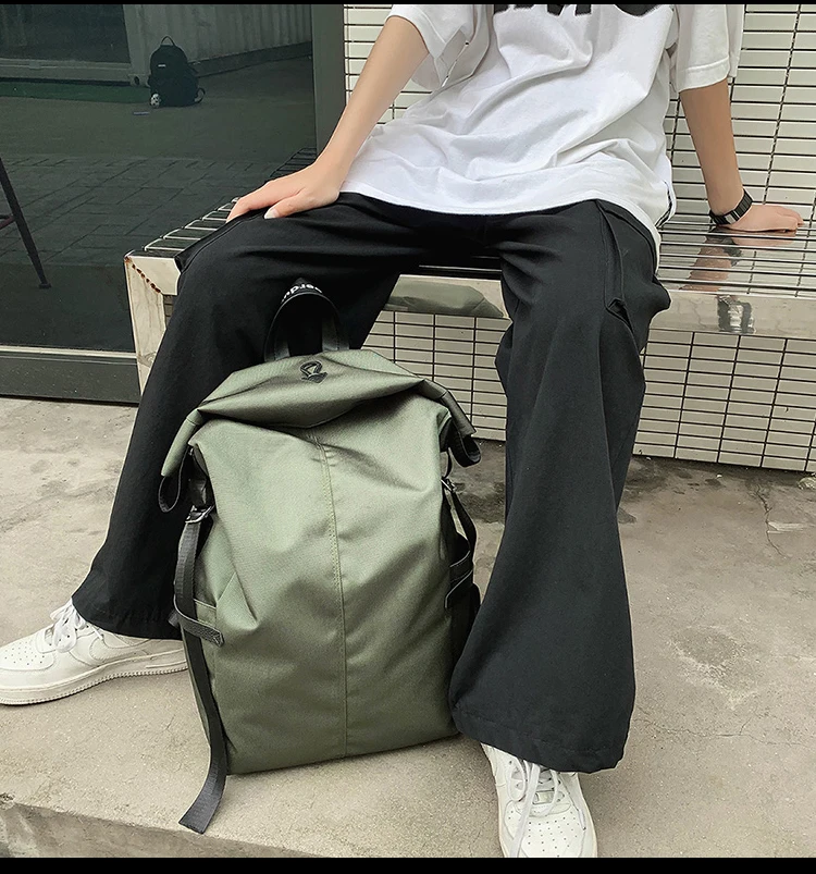 

PB4205 Large capacity Backpack Simple and large-capacity Korean version of the wild middle schoolbag backpack