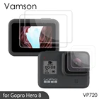 Защитный экран Vamson для GoPro Hero 8 Black, аксессуары, защитная пленка, закаленное стекло для экшн-камеры Go Pro Hero8 VP720