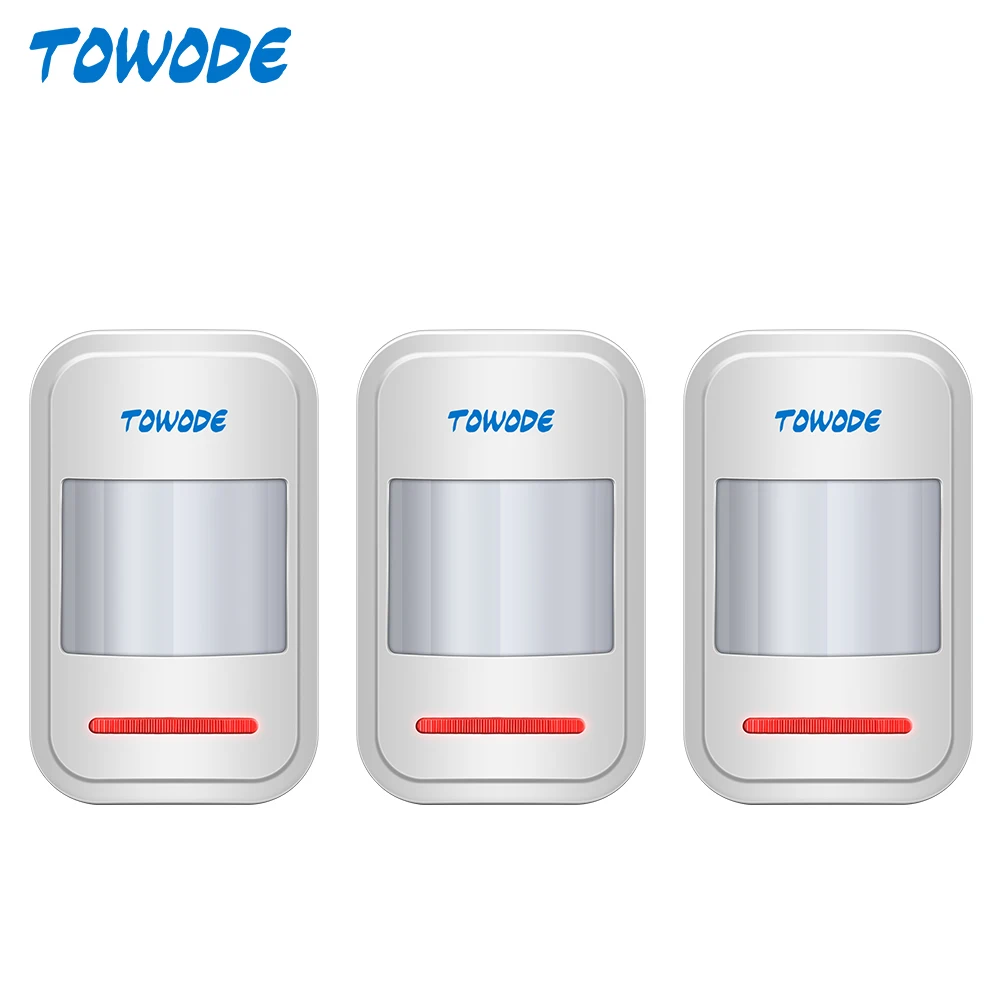 Датчик движения TOWODE беспроводной детектор с PIR-датчиком для домашней