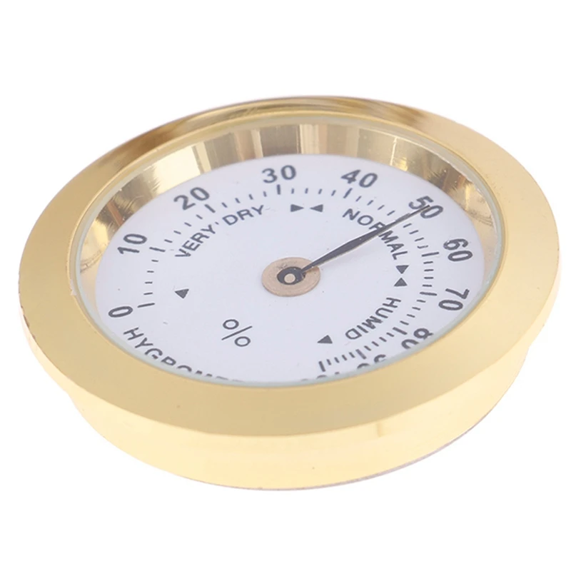 

1Pcs Round Gold Cigar Smoke Meter Hygrometer Humidity & 1 Pcs PU Leather Pen Bag Storage Jinhao Pen Sleeves Green