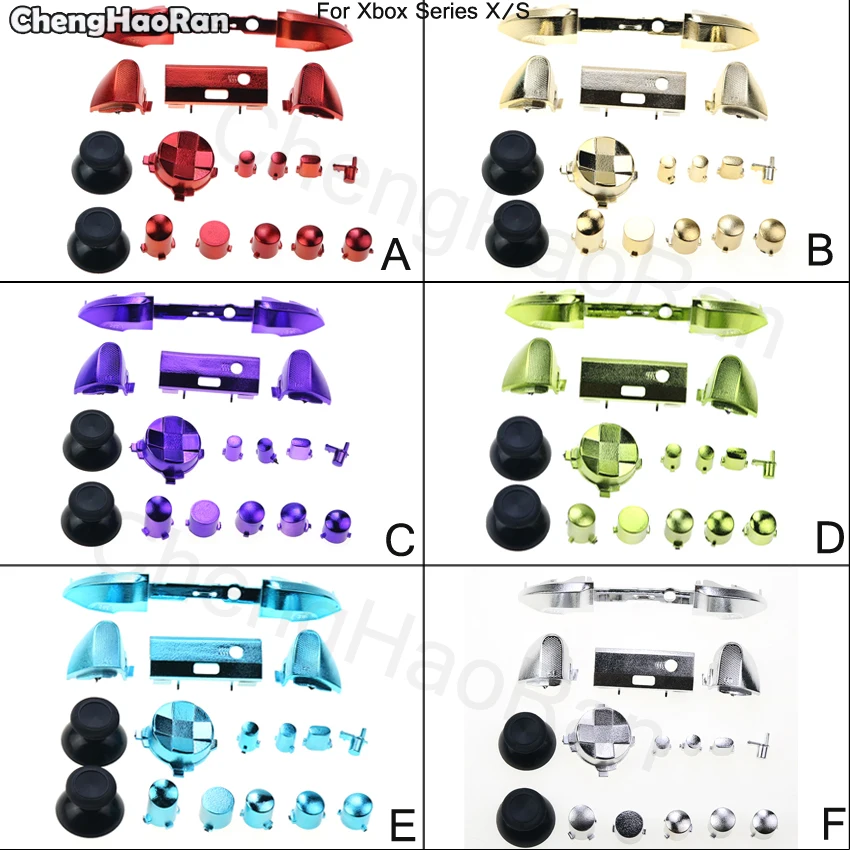 

ChengHaoRan For Xbox Series X Controller Full Buttons Replacement For Xbox Series X Gaming Accessories Using Electroplated