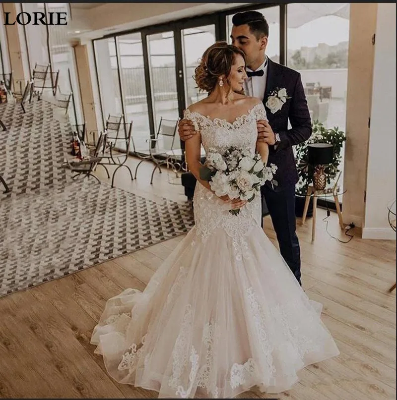 Кружевное свадебное платье Русалка LORIE сексуальные женские платья с открытыми