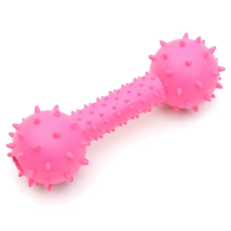 

Kapmore 1pc Bite Resistant Dog Chew Toy Creative Rubber Dog Squeaky Toy Pet Teething Toys Pet Accessories Random Color