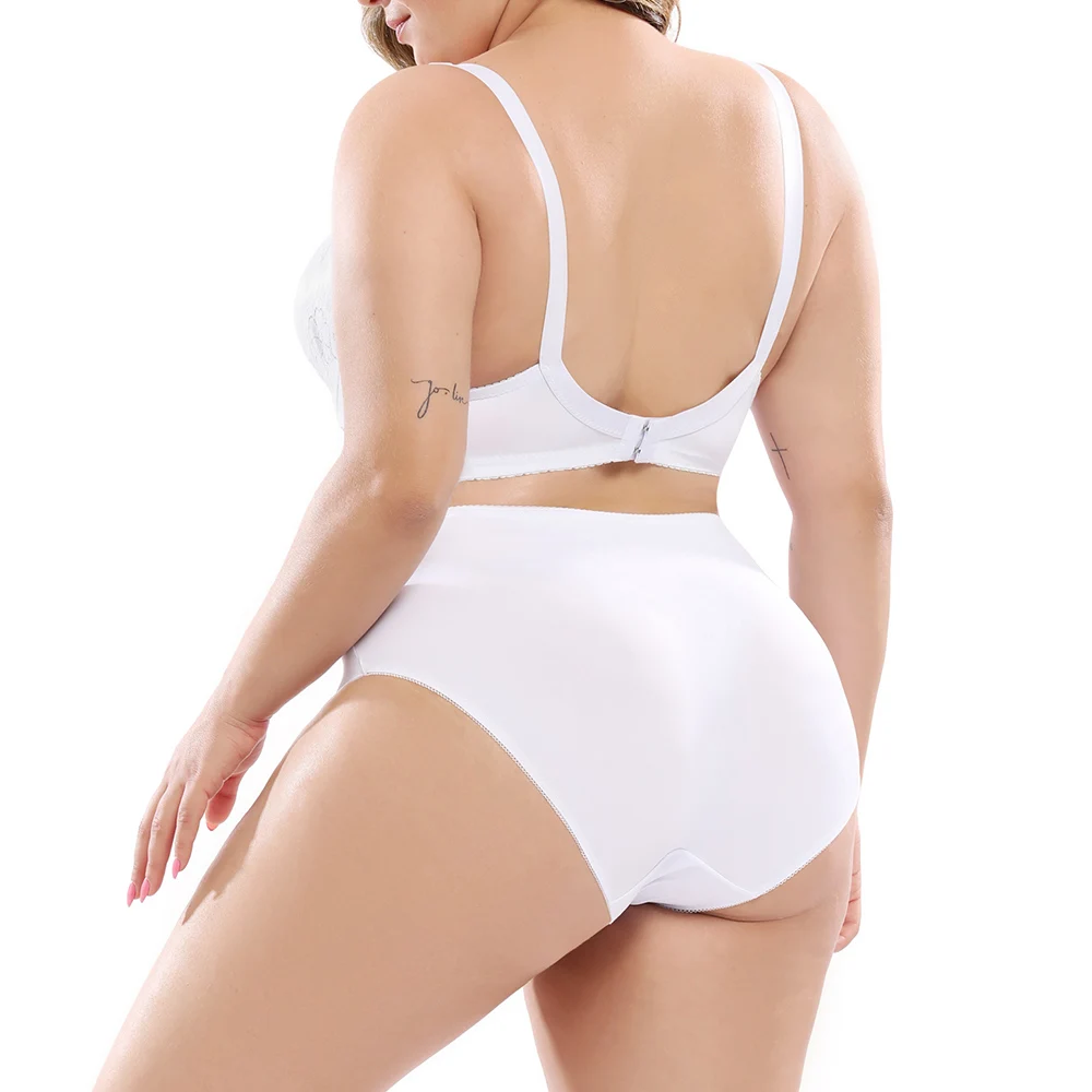 

Plus Size Women's Sexy Bra And Panty Set Lace Cozy Underpants Lingerie Underwire Bralette Female Large Underwear Sets BH