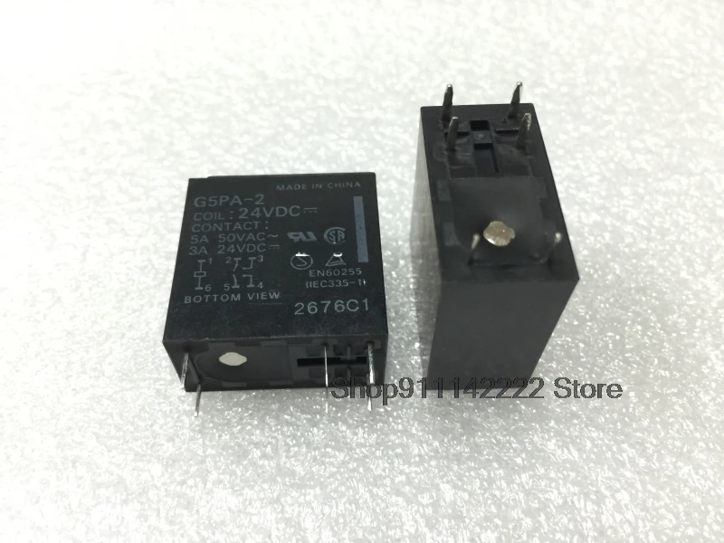 

New G5PA-2 24VDC G5PA-2-24VDC 5A DIP6 5pcs/lot
