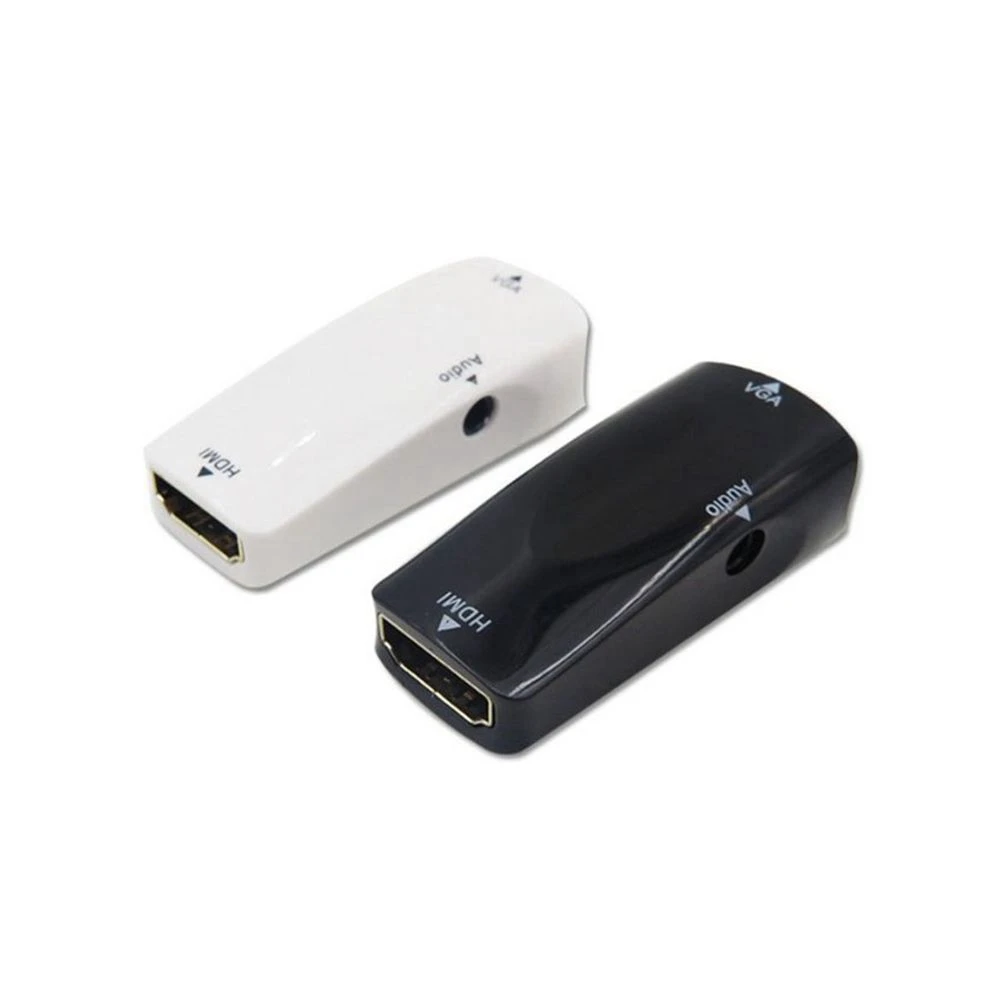Адаптер VGA мама-HD совместимый с 1080P FHD с аудио кабелем HDTV 2VGA конвертер для ПК ноутбука компьютера проектора дисплея