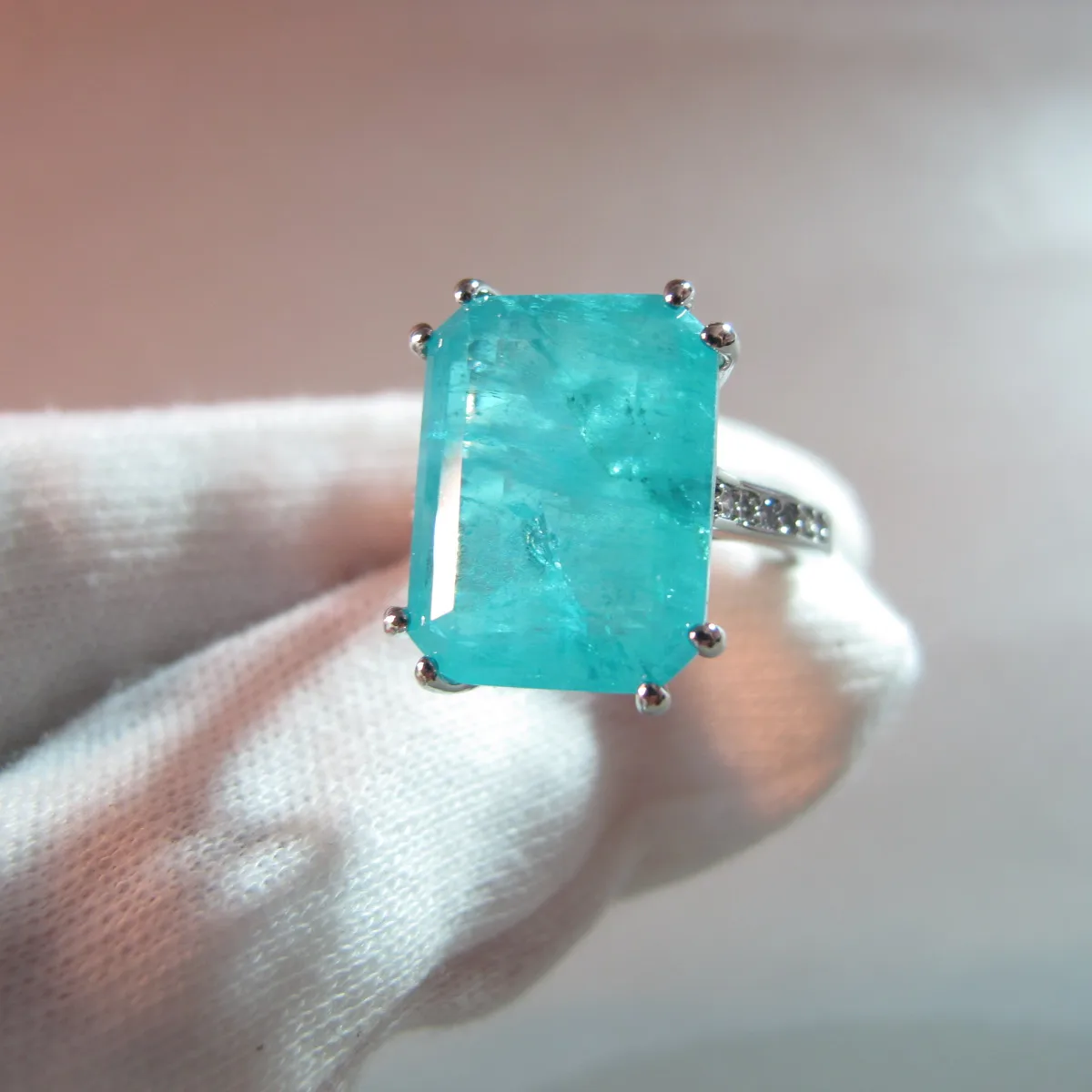 KQDANCE созданные 12*16 мм изумрудные турмалиновые драгоценные камни Paraiba