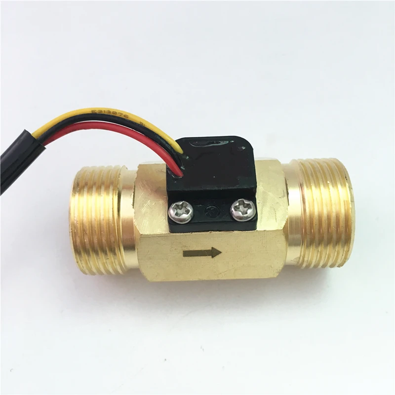 3/4 " DN20 расход 1.5 ~ 50L / min латунь холла турбины датчик контроля потока