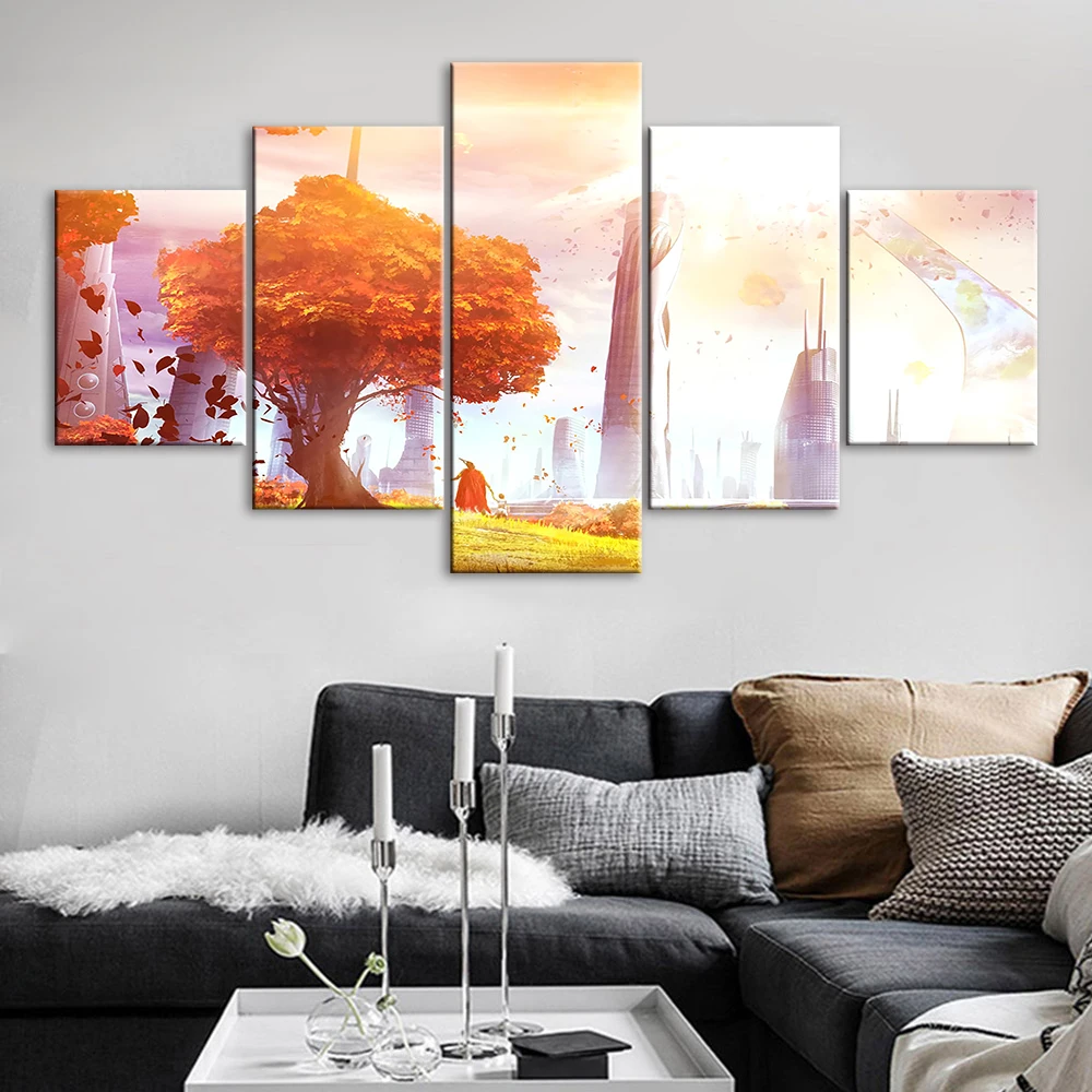 Настенные художественные модульные принты изображения природного пейзажа