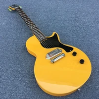 electric guitar mahogany body rosewood fingerboard chrome hardware yellow gloss finish
