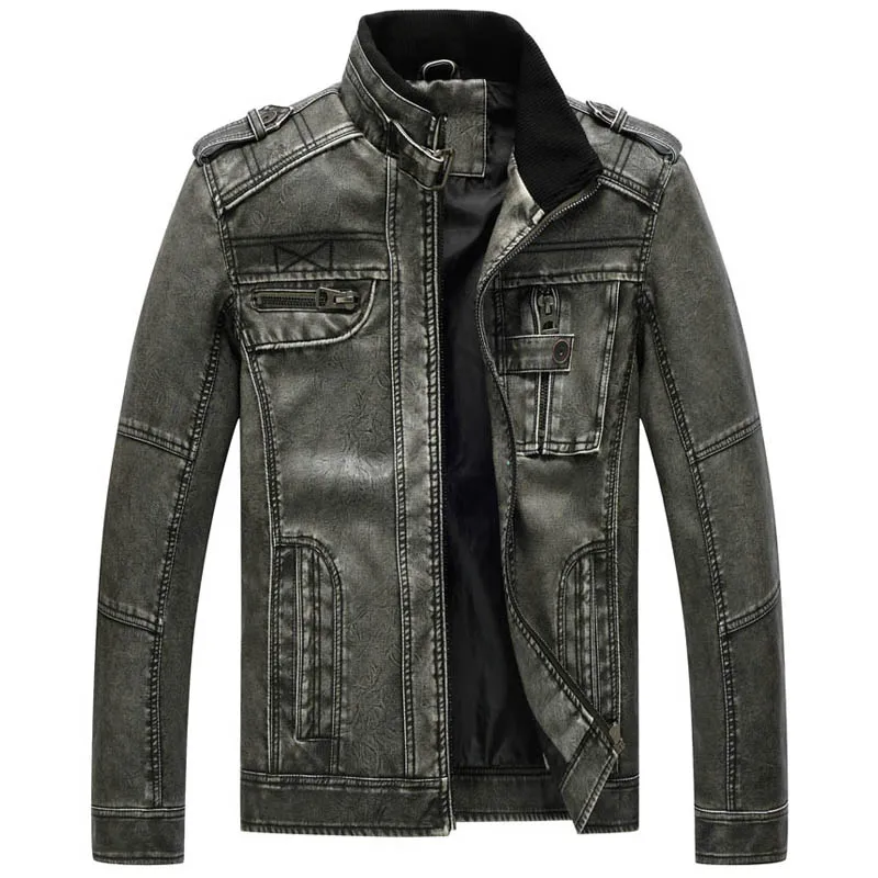 

Pop Vogue Jackets Men VogueOutwear Bomber Jacket Winderbreaker PU Motorcycle Leather Jackets Male Fur Coat Fashion