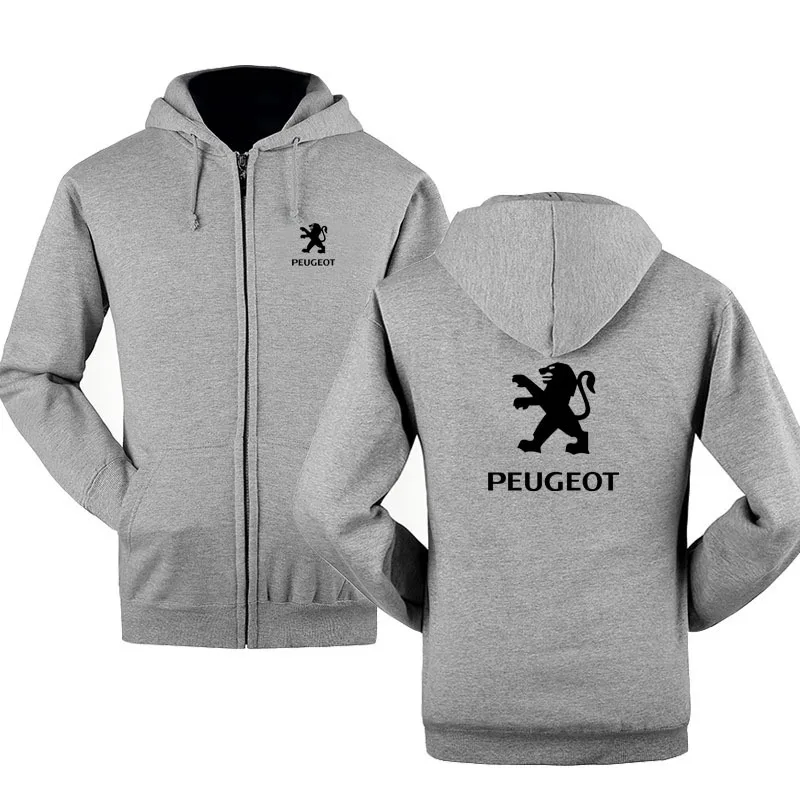 Зимняя Толстовка для девочек Мужской логотип Peugeot с длинным рукавом толстовки