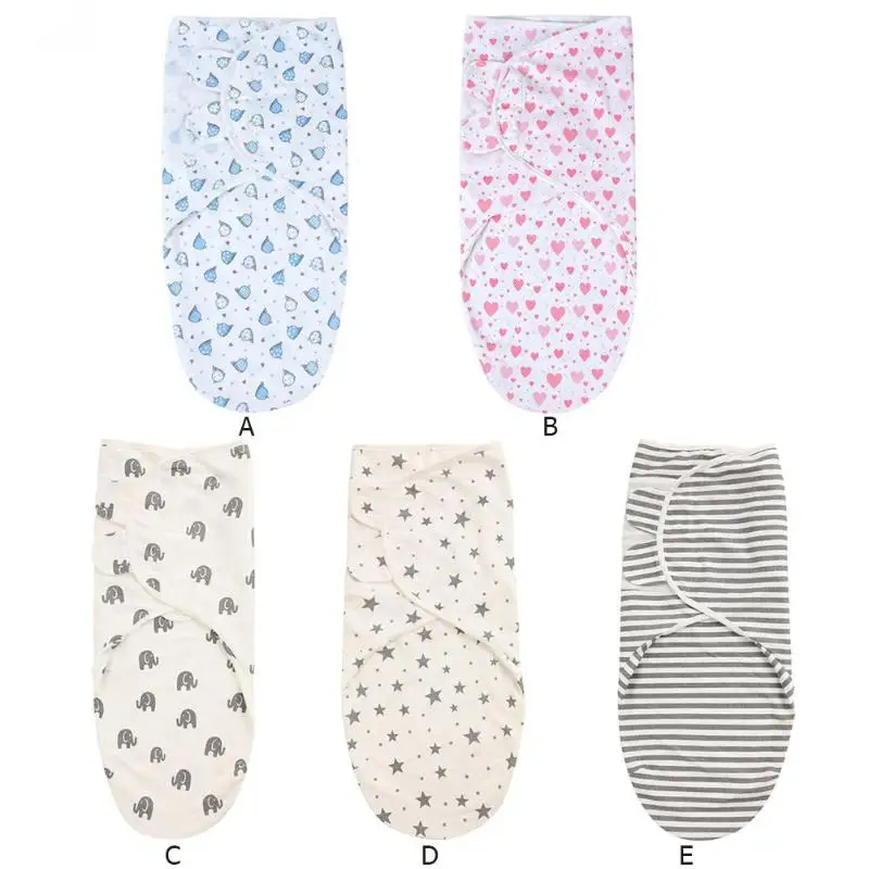 Мягкий детский хлопковый спальный мешок для пеленания конверт новорожденных 0-3