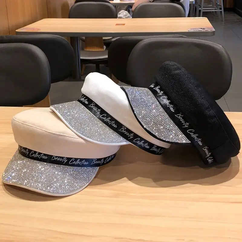 Берет в европейском стиле женский хлопковый регулируемый берет с плоским верхом