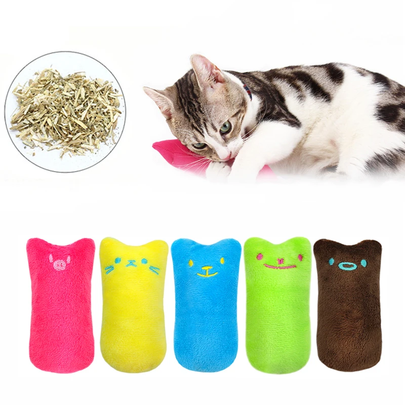 Забавная интерактивная игрушка для кошек плюшевая котят жевательная Когтеточка