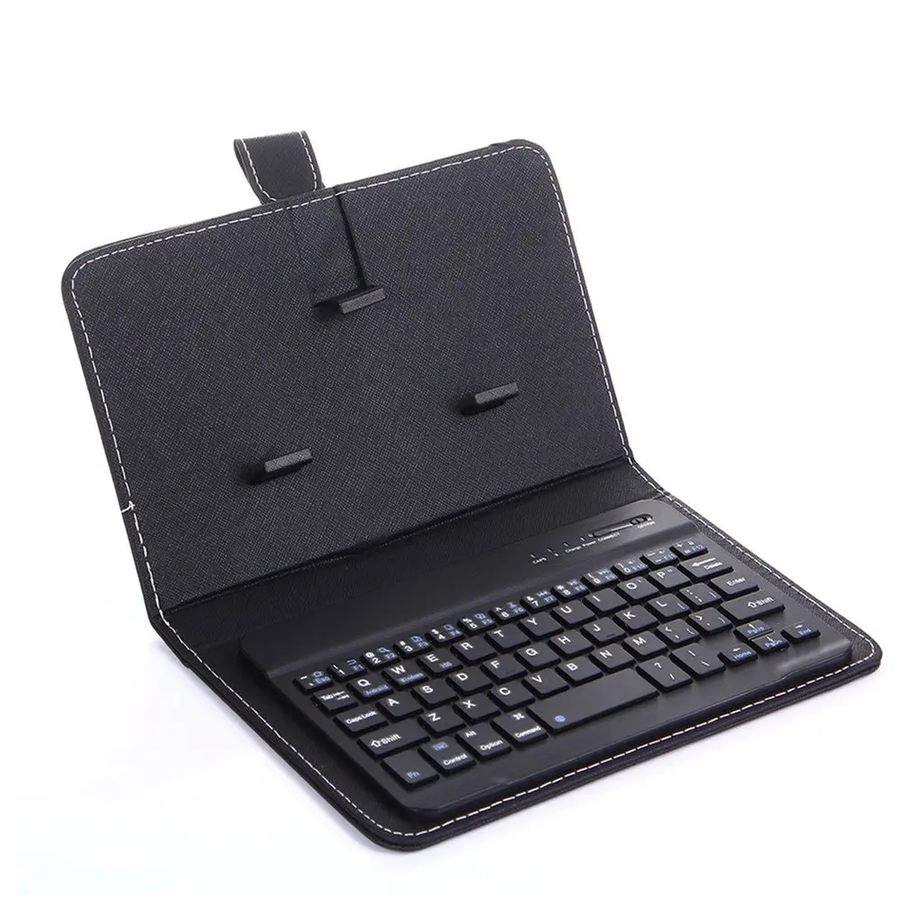 

Mini Wireless Keyboard with Cover Bluetooth Keyboard For ipad Phone Tablet keycaps Rechargeable keyboard For Android Windows