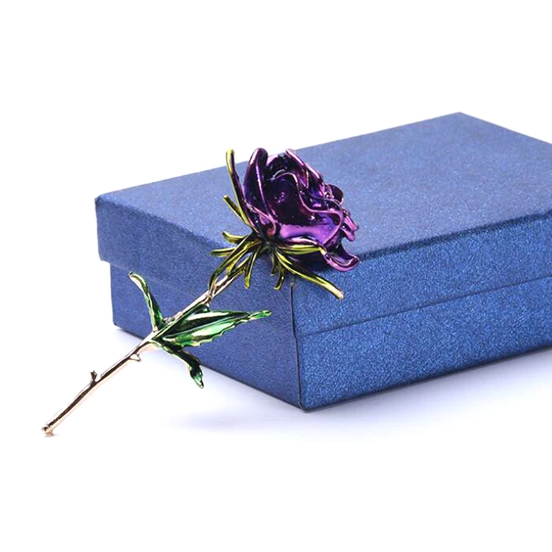 Красная/синяя/фиолетовая Бриллиантовая Медная брошь для женщин булавки модная