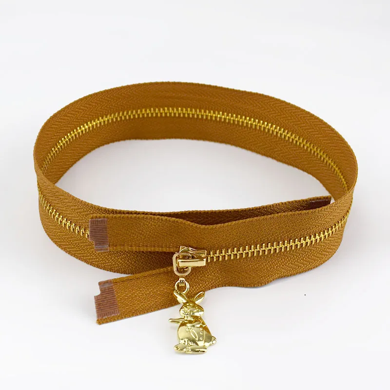 Brown 2/5 шт Meetee 40-70 см 3# металлическая молния съемник кролик Silder застежкой-молнией DIY сумки кошелек одежды Декор молния принадлежности для шитья товары - Цвет: Brown