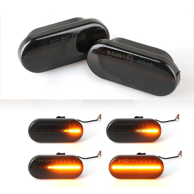 2 шт. светодиодный динамический габаритный указатель поворота для vw t5 Bora Golf 3 4 5