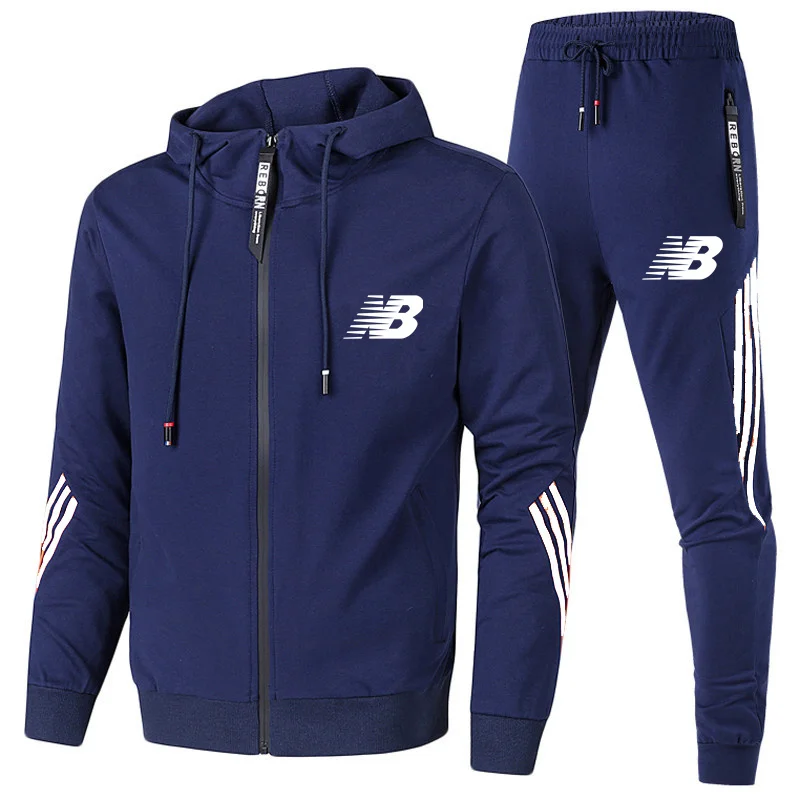 

2021 new men's suit men's sports hoodie + pants pullover sports suit casual sports men two suits, brand men's clothing
