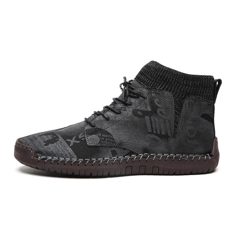

Large size men's shoes Trend Martin boots Men's short boots Handmade shoes