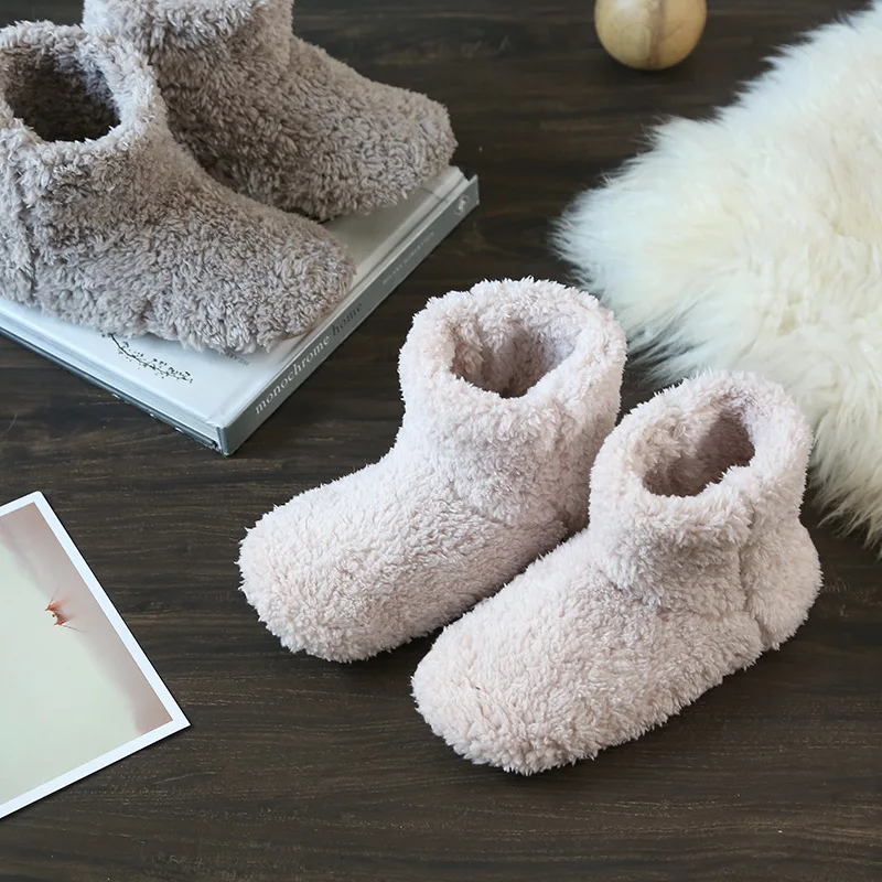 Теплая Домашняя зимняя обувь для помещений парные тапочки отличного качества