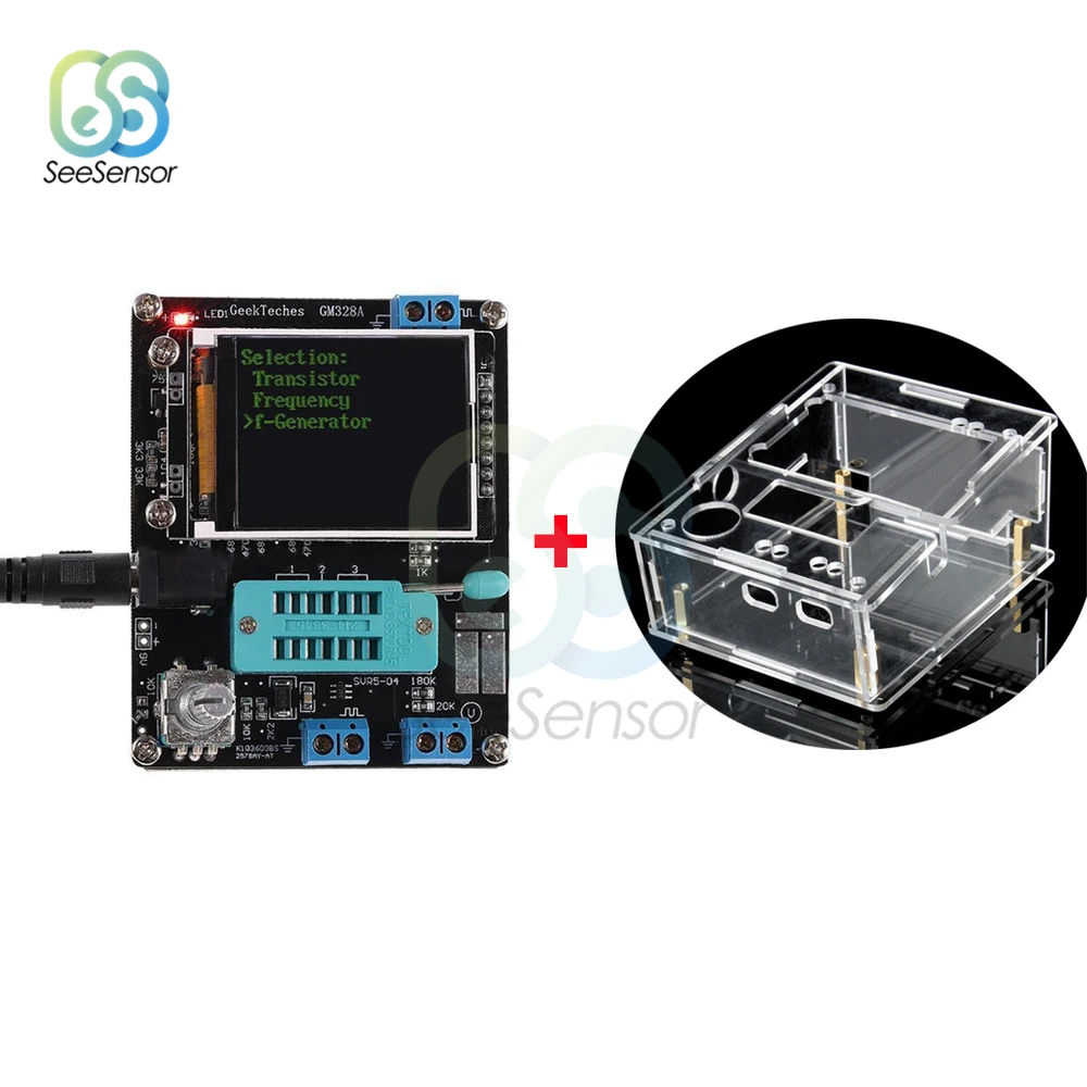 Тестер транзисторов Mega328 генератор частоты и в сборе с диодами LCR измеритель